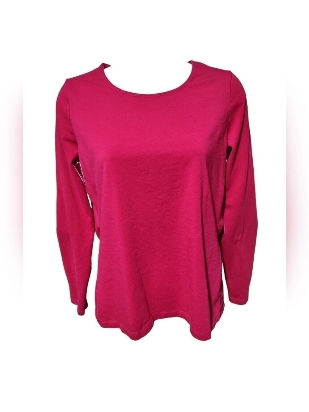 Kim Rogers Petite Small Pink Long Sleeve Tee Shirt